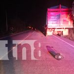 ¡Fatal descuido! Accidente en Mulukuku-Siuna deja a un hombre sin vida Foto: Accidente en el kilómetro 300 en la vía Mulukuku-Siuna/TN8