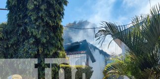Foto: Incendio en residencial, Los Arcos, distrito 2 de Managua/TN8