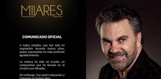 Foto: Mijares anuncia retiro temporal /Cortesía