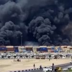 Foto: Explosión mortal en puerto de Irán /Cortesía