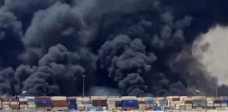 Foto: Explosión mortal en puerto de Irán /Cortesía