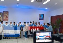 Foto: Abanderan a la selección nacional de ciclismo para representar a Nicaragua en Guatemala/TN8