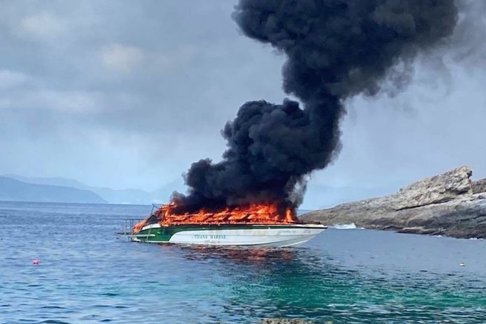 Foto: Explota una lancha con turistas en Tailandia /Cortesía