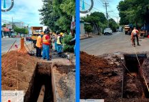 Casi Listo: Avanza al 98% el reemplazo de tuberías en Managua Foto: Reemplazo de Tuberías en Managua/Cortesía