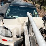 Choque en carretera Juigalpa-Managua deja daños y heridos