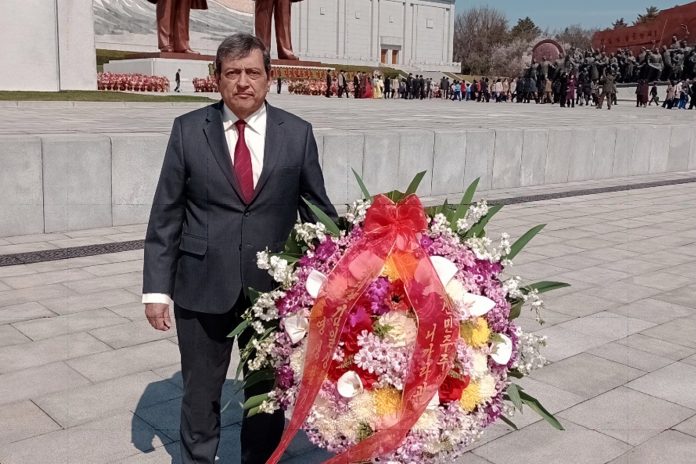 Foto: Nicaragua participa en tributo oficial en Pyongyang /Cortesía