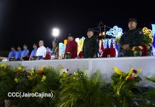 Foto: Co-Presidentes Daniel Ortega y Rosario Murillo en acto del 30 de abril en Nicaragua