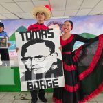 Estudiantes del Colegio Rubén Darío destacan el legado del Comandante Tomás Borge Foto: Homenaje al legado del Comandante Tomás Borge / TN8