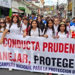Matagalpa camina con un solo clamor: “¡Basta ya de los accidentes de tránsito!” Foto: Caminata para prevención de accidentes en Matagalpa / TN8