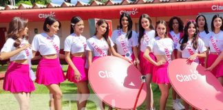 Foto: Visita de candidatas de Miss Teen Nicaragua a Claro / TN8