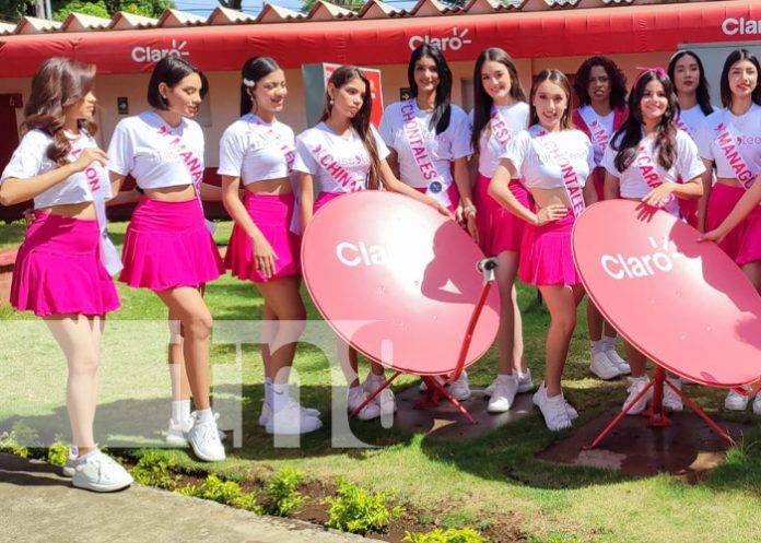 Foto: Visita de candidatas de Miss Teen Nicaragua a Claro / TN8 Foto: Visita de candidatas de Miss Teen Nicaragua a Claro / TN8