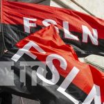 FSLN en todo tiempo: Nicaragua victoriosa, Ni Se Vende, Ni Se Rinde Foto: Banderas del FSLN en Nicaragua