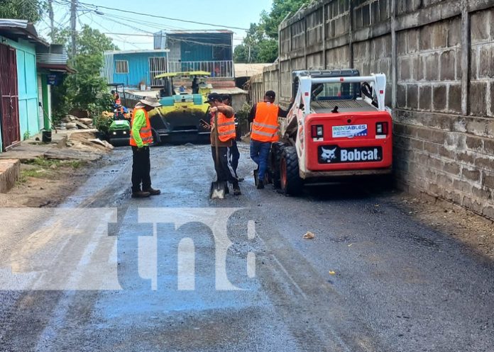 Foto: Nuevas calles en el barrio Camilo Ortega, Managua / TN8