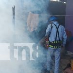 Fumigación llega al barrio Jorge Dimitrov, emblemático de Managua Foto: Fumigación en barrios de Managua / TN8
