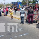 Cortesía le costó caro a un motociclista que fue arrollado en Managua Foto: Accidente en Carretera Norte, Managua / TN8