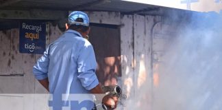 Foto: Fumigación en Managua / TN8