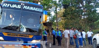 Foto: Fuerte accidente con bus en carretera Nandaime-Granada / TN8