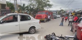 Foto: Accidente entre moto y taxi en Estelí / TN8