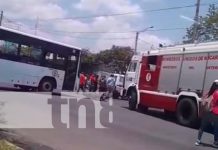 Foto: Fuerte choque en la Avenida Bolívar, Managua / TN8