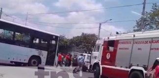 Foto: Fuerte choque en la Avenida Bolívar, Managua / TN8