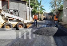 Foto: Mejoramiento de calles en Managua / TN8