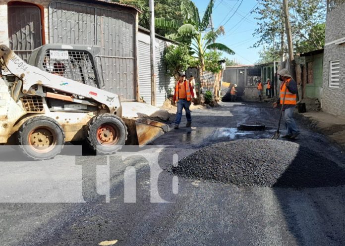 Foto: Mejoramiento de calles en Managua / TN8