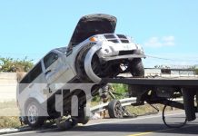Foto: Accidente cerca de la Rotonda Valle Verde, Managua / TN8