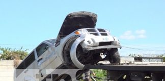 Foto: Accidente cerca de la Rotonda Valle Verde, Managua / TN8