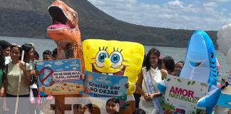Foto: Jornada de limpieza en la Laguna de Xiloá / TN8