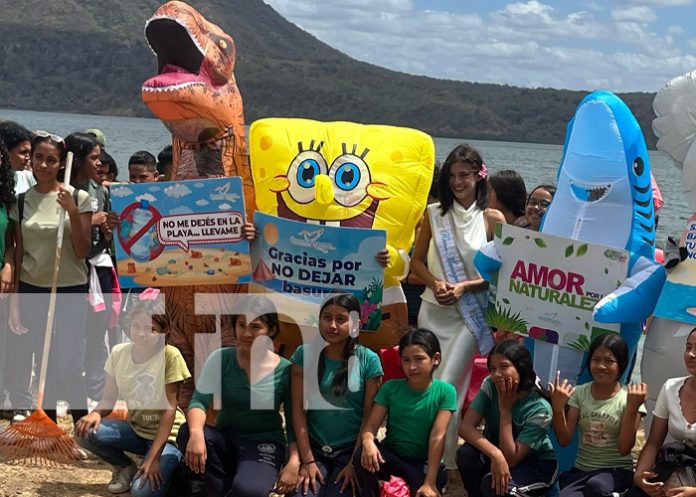 Foto: Jornada de limpieza en la Laguna de Xiloá / TN8 Foto: Jornada de limpieza en la Laguna de Xiloá / TN8
