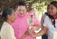 Foto: Brenda Rocha y Juventud Sandinista visitan a madres que forjaron la historia/Cortesía