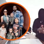 Kanye West se enmascara y desata furia en transmisión por sus hijos Foto: Kim Kardashian y Kanye West/Cortesía
