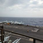 Foto: Caza de Estados Unidos cae al mar Rojo /cortesía