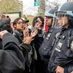 Estados Unidos detiene a 80 universitarios por apoyar a Palestina Foto: Estados Unidos reprime manifestación /cortesía