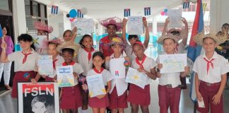 Foto: Niñez de Cuba honra a los Niños Héroes de Nicaragua/Cortesía