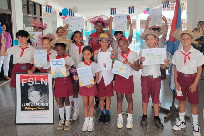 Foto: Niñez de Cuba honra a los Niños Héroes de Nicaragua/Cortesía Foto: Niñez de Cuba honra a los Niños Héroes de Nicaragua/Cortesía
