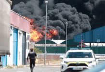 Foto: Incendio de gran magnitud en España/Cortesía