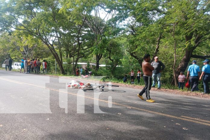 1 Foto: Motociclista impacta a adulto mayor y menor que viajaban en bicicleta en Nueva Segovia/TN8
