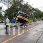 Menor herido y padre grave tras vuelco de camión entre Mulukukú y Río Blanco Foto: Menor herido y padre grave tras vuelco de camión entre Mulukukú y Río Blanco/TN8