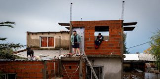 Foto: Evacuaciones tras el temporal en Argentina /cortesía