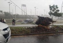 Foto: Tormenta masiva en Paraguay /cortesía