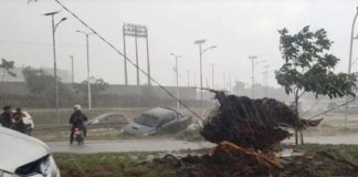 Foto: Tormenta masiva en Paraguay /cortesía