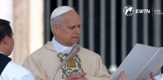 Foto: Entronización del Papa León XIV / Cortesía