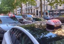 Taxistas paralizan Francia para exigir cambios en las tarifas sanitarias Foto: Manifestaciones en Francia /cortesía