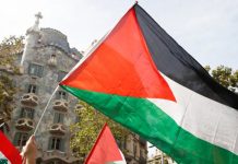 Universitarios en España protestan en respaldo a Palestina Foto: España respalda a Palestina /cortesía