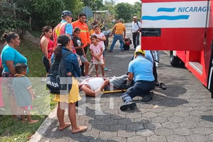 Foto: Primer accidente del año en Río Blanco deja a motociclista gravemente herido/TN8