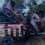 Foto: Un muerto y un herido deja aparatoso choque en carretera Wasayamba - Wilikon/TN8