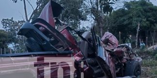 Foto: Un muerto y un herido deja aparatoso choque en carretera Wasayamba - Wilikon/TN8