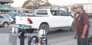 Foto: Fuerte colisión entre motocicletas frente a la feria ganadera al norte de Estelí/TN8