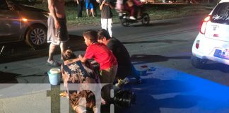 Foto: Dos féminas resultaron lesionadas en un accidente de tránsito en Managua/TN8